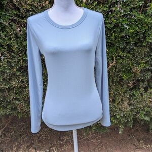 No Boundaries Sky Blue Long Sleeve Women's Tee